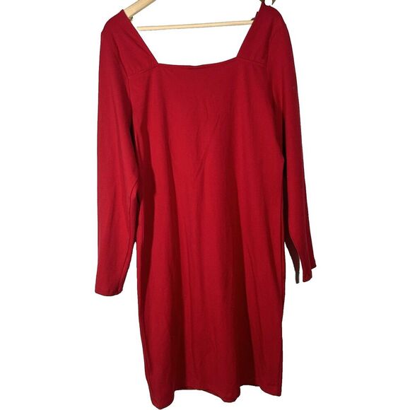 Torrid Mini Foxy Square Neck Bodycon Dress Size 2x Red Date Night Out Sexy Plus - Picture 6 of 6